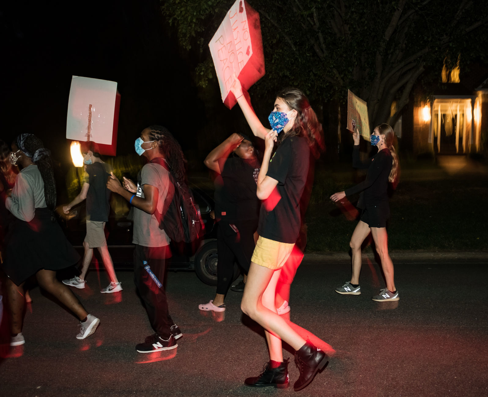Protest at Mayor Allen Joinesā House
